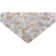 Mosaic Leather Cowhide Geometric Area Rug in Light Beige