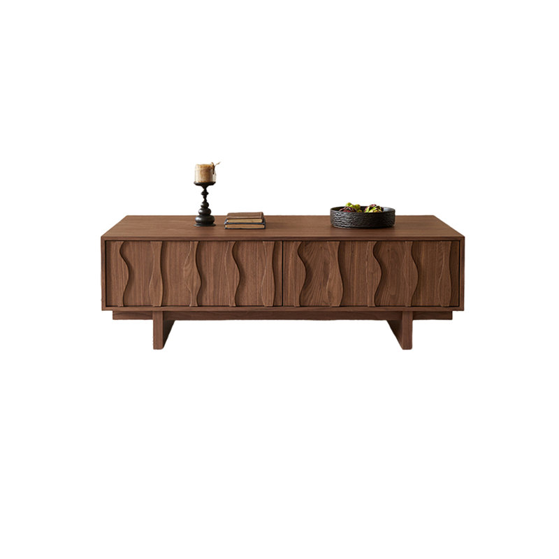 Retro Style Coffee Table, 18.3" H x 55.11" L x 31.49" W