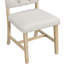 Natural 5 Configuration de salle à manger - Table de 42 à 58 po avec rallonge de 16 po et chaises confortables avec 4 sièges rembourrés (naturel