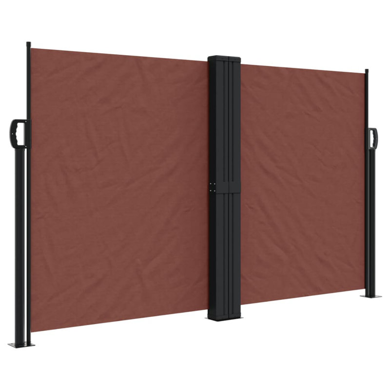 Symple Stuff Retractable Side Awning, 140cm H x 1200cm W, Brown