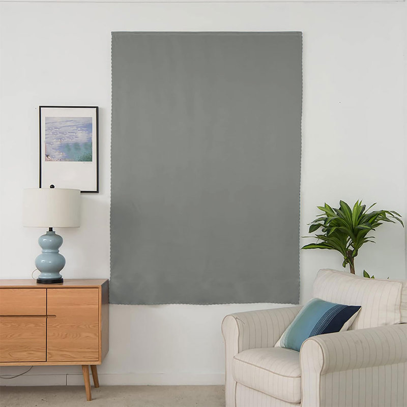  Rideau occultant en polyester de style moderne, 1 fenêtre, 1 panneau, 8 couleurs, Gris, L 83 po x L 91 po