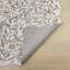 Floral Light Grey Washable/Stain Guarded Area Rug -1620391187