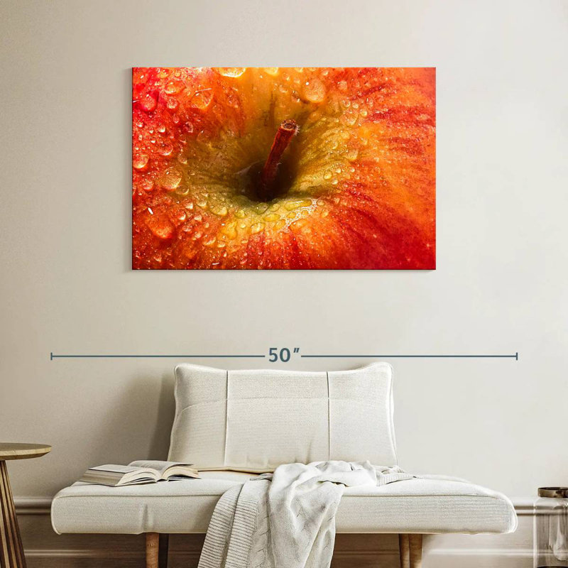 Yarlin Fresh Dewy Red Apple, 26" H x 39" W