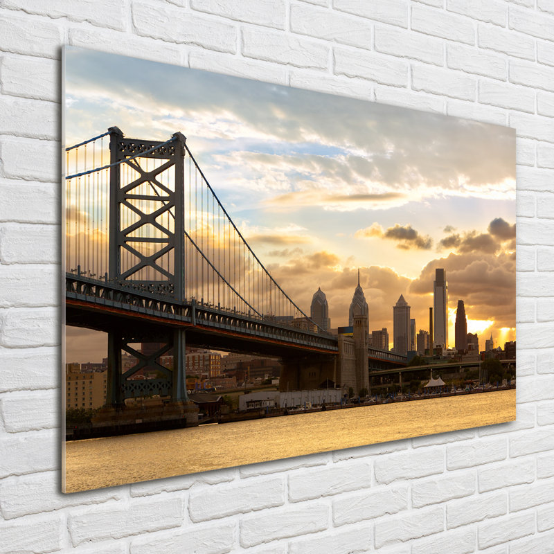 Philadelphia Bridge - Unframed Art Prints on Glass