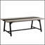 Table de conférence rectangulaire de 70,87 po pour 6 à 8 personnes, bureau de direction avec structure en métal durable, grande surface de travail pour la réunion du conseil et la collaboration d'équipe