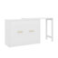 Lit escamotable simple mural avec poste de travail réglable, lit escamotable avec coussin escamotable