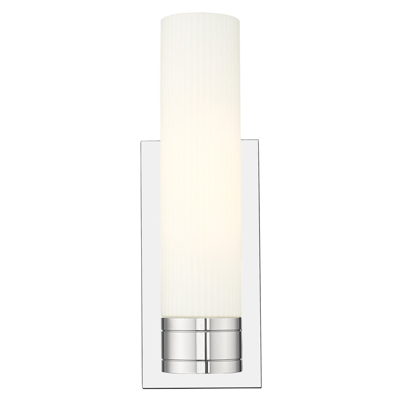 Ballston - Jaxson - 1 Light 5" Sconce with 11"H Shade, Polished Chrome, Light Smoke