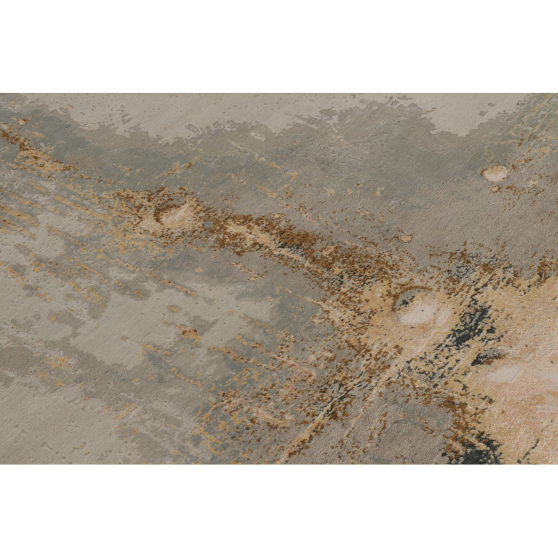 Modern Hand Knotted Abstract Area Rug