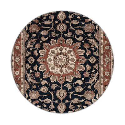 Persian Brown Indoor and Outdoor Area Rug