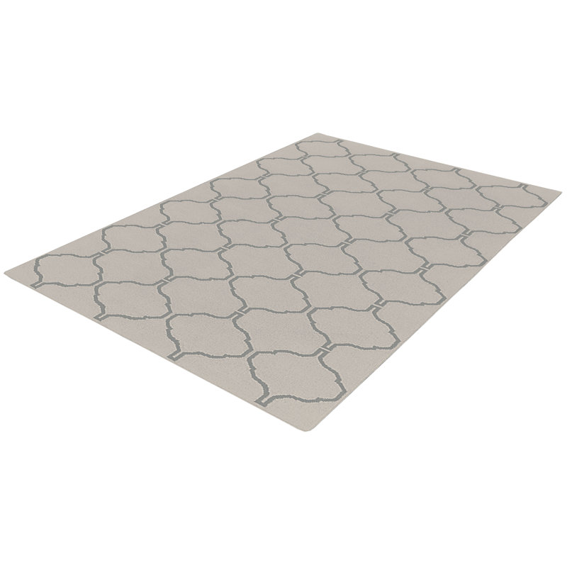 Hand Woven grey Indoor Rug, Rectangle 140 x 200cm