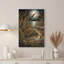 Art mural sur toile Statted Glass Cattails and Moonlit Water Path-133062576