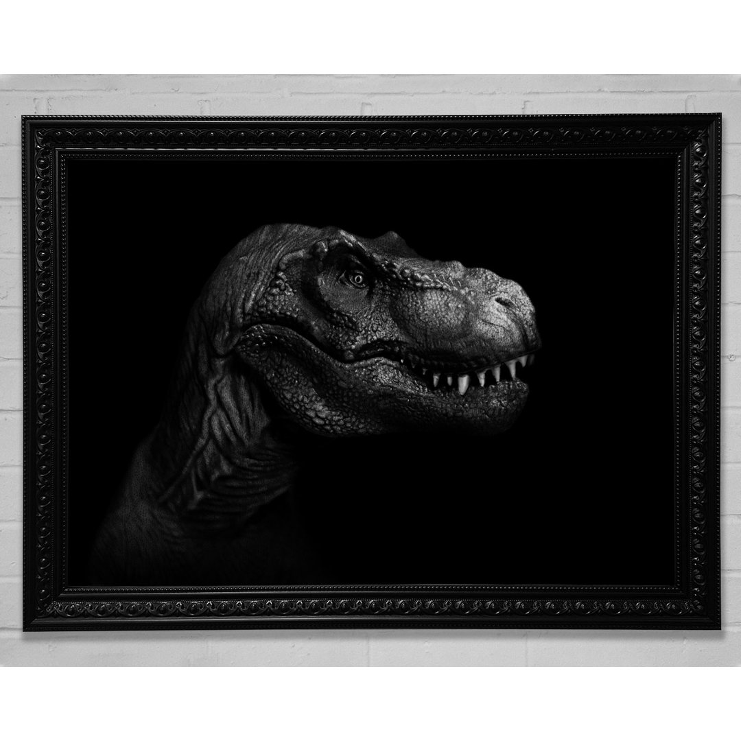 T-Rex In The Dark - Einzelner Bilderrahmen Kunstdrucke