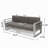 Cape Coral 3 Seater Sofa W/ Metal Tray-658402468