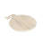 Foreside Home & Garden Round Serving Board Whitewash Wood with Leather Loop