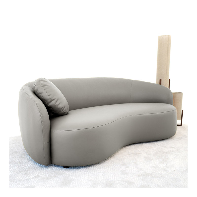 Canapé en cuir PU Porter, Gris
