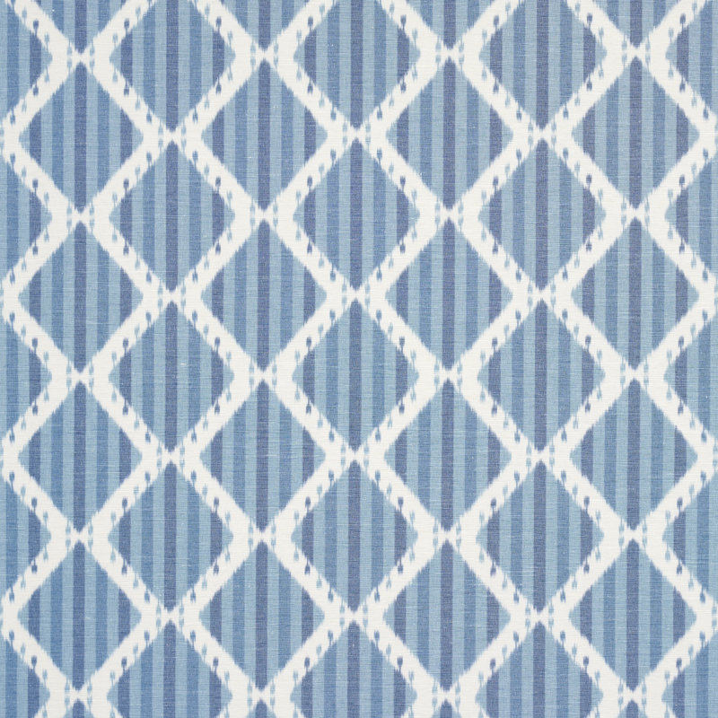Kai Striped Ikat Fabric, Blue