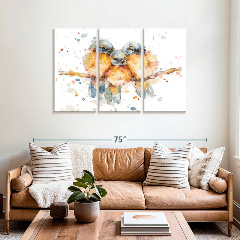 Little Bluebirds, 36" H x 57" W