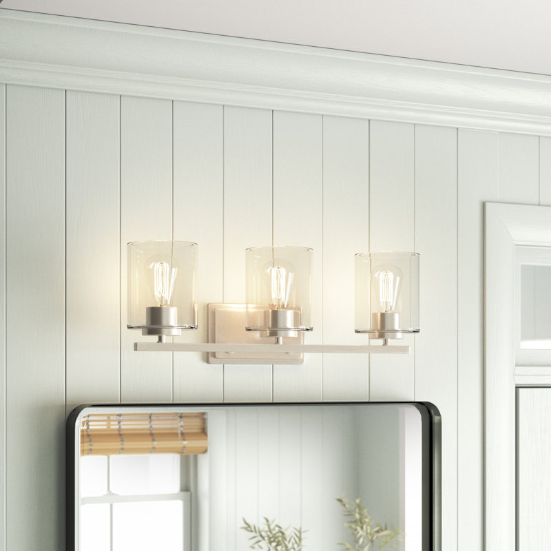 Raelyn 3 - Light Dimmable Vanity Light, Satin Platinum