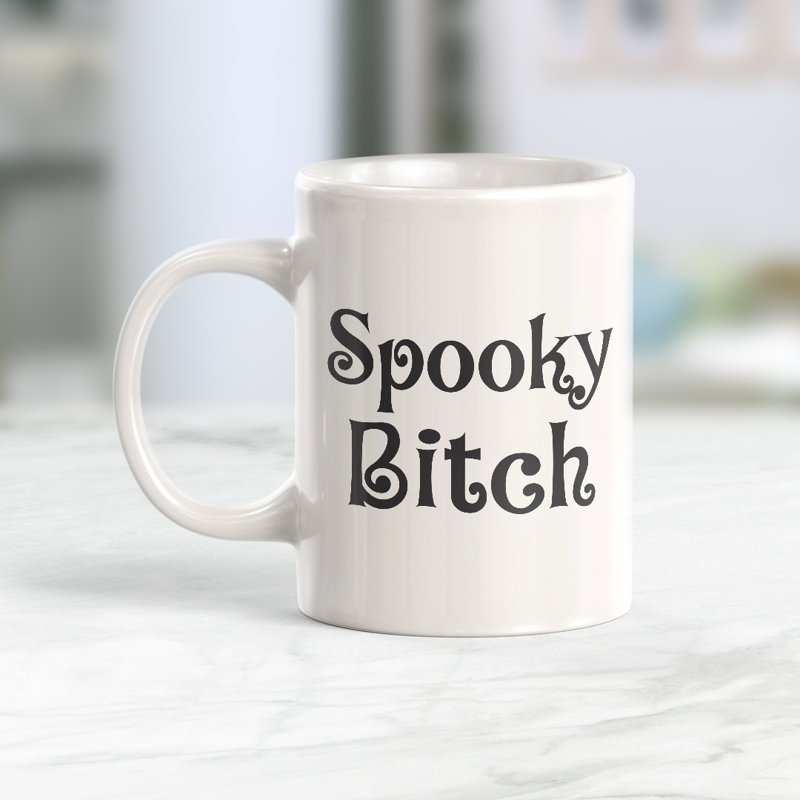 Grande tasse à café Spooky Bitch, 11 oz, Plastique