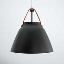 Kingii Ceramic Dome Bathroom Pendant Light 7.9, Black Clay