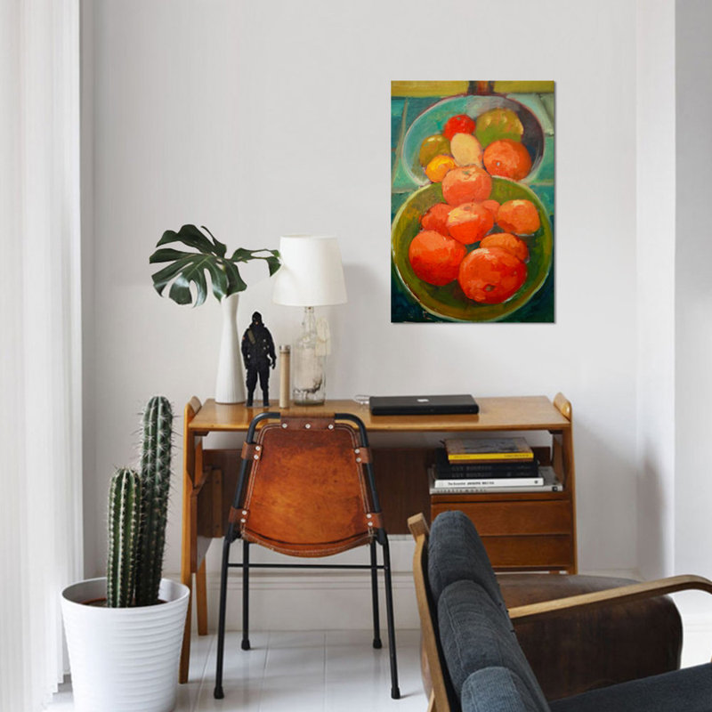 «Fruit Bowls», reproduction d'art sur toile, H 12 po x l 8 po x P 0,75 po, Toile tendue, Pas de tapis