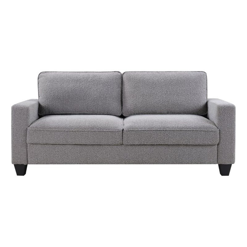  Canapé 72 po avec boucles USB et poches latérales de couleur grise 72,5 po, Boucle gris