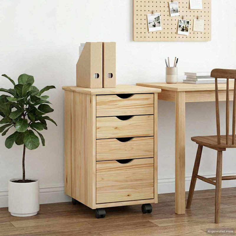 Solid Wood Standard Accent Chest, Brown