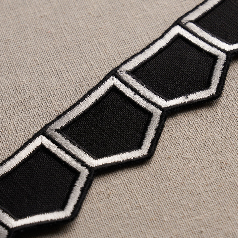 Schumacher x David Kaihoi Honeycomb Trim, Black