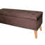 Banc de rangement 17 po en suède