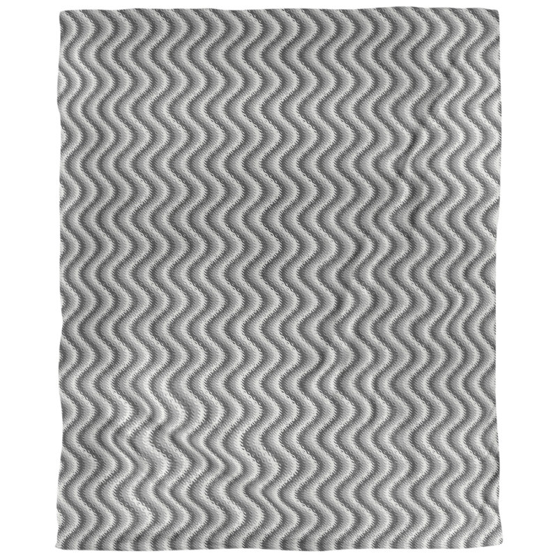 Tissu ondulé, Noir / blanc, L 54 po x l 36 po, Lin huître palazzo