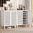 6-Tier Shoe Cabinet With Slatted Doors And Adjustable Shelves, White-2045837621