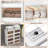 4 Storage Bins With 4 Lids, 78 Qt White Closet Organizers And Storage, 3 Packs Stackable Storage Bins With Wheels,Double Door Collapsible Storage Bins For Home And Office