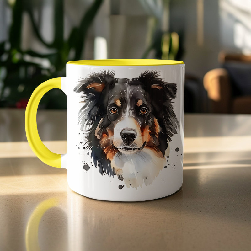 Mug, 2, Yellow