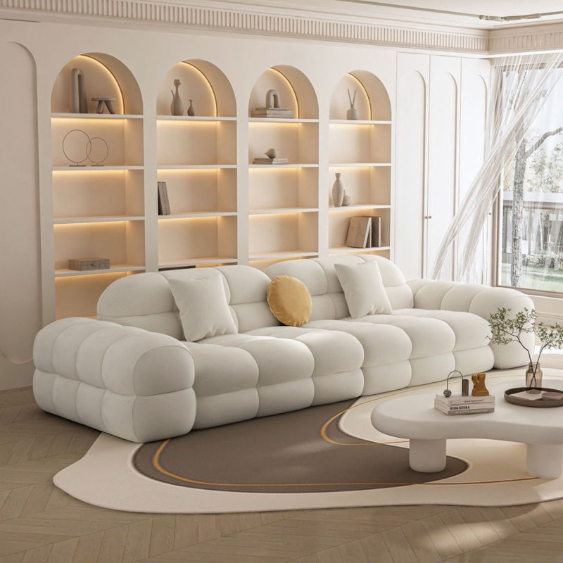 Luxury Minimalist Style Sofa, White