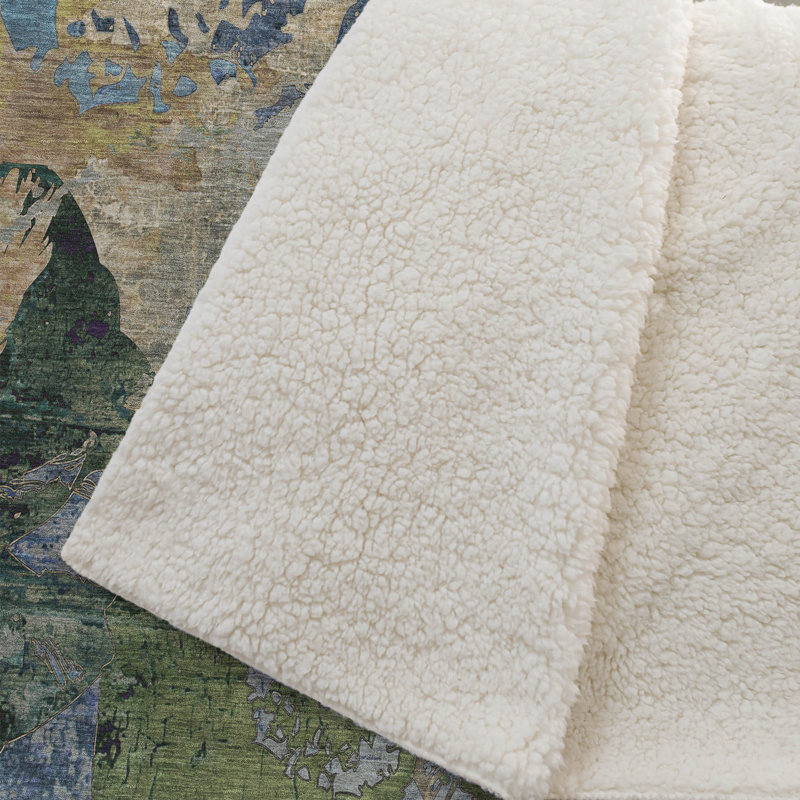 Jeté en sherpa Addison, Taupe