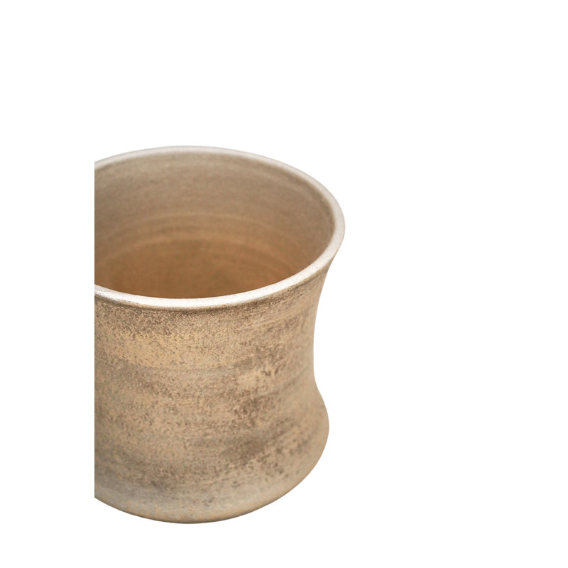Luxe Ceramic Indoor Planter, Metallic Finish, 24cm H x 24cm W x 24cm D