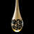 Medeah 1 - Light Stainless Steel LED Teardrop Pendant