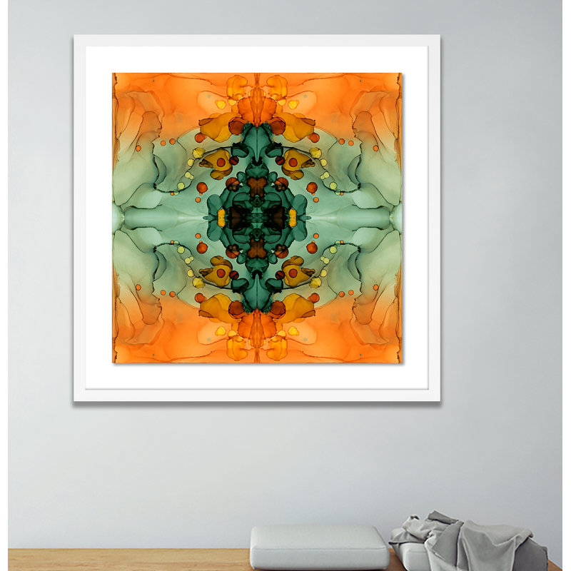 Kaleidoscope 5 Print by Julie Pelaez, 40" H x 40" W x 2.5" D, White