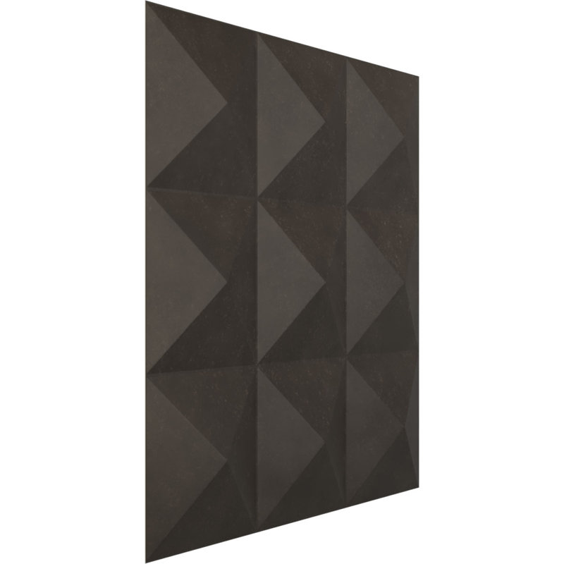 Panneau mural 3D décoratif Benson EnduraWall, H 19,63 po x l 19,63 po x P 1,38 po, Beige fumé satiné UltraCover