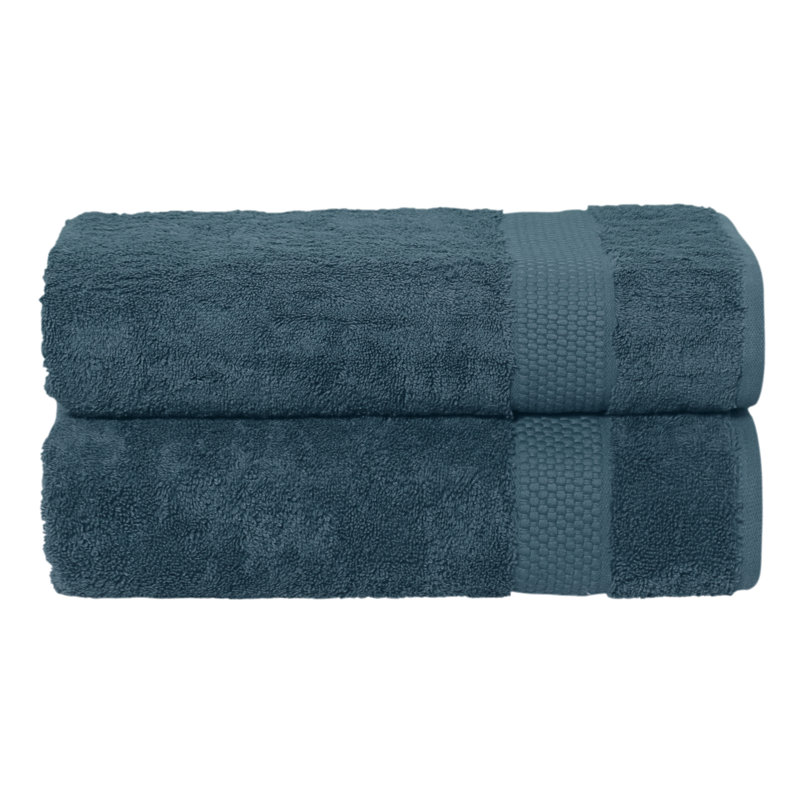 STARLIGHT 100% Turkish Cotton Terrycloth Bath Towels, Blue