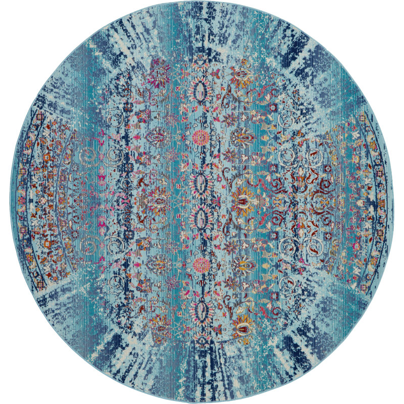 Holsworthy Oriental Area Rug, Round 1.15cm