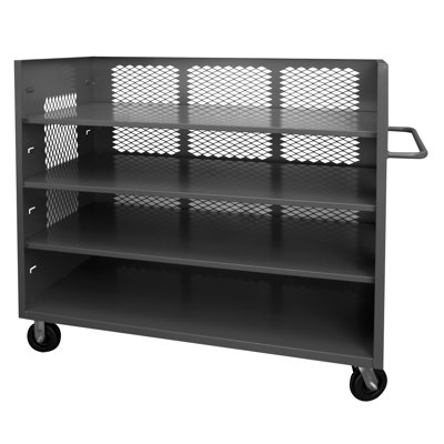 56.44'' H Book Cart with Wheels