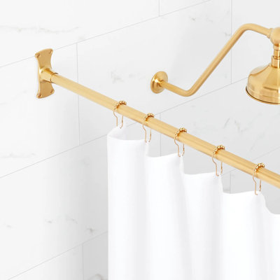 Tringle droite 60 "pour rideau de douche