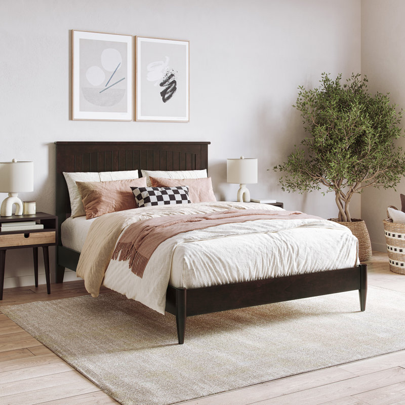  Lit plateforme Amandalee, Double, Espresso