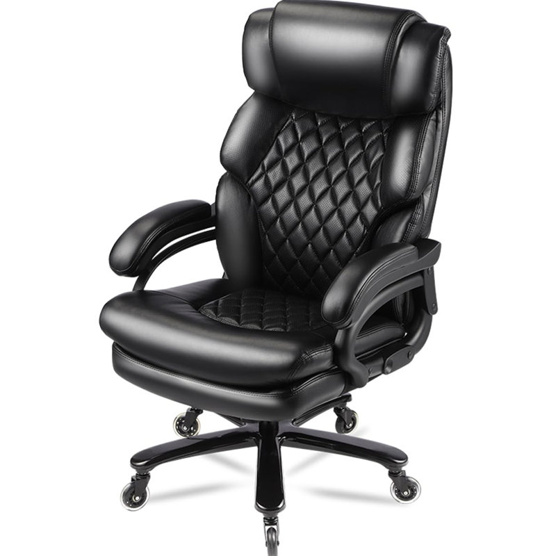 Fauteuil de bureau pour personnes lourdes de 500 lb avec siège à ressorts et chaise de bureau 360 po