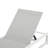 5 - Position Adjustable Outdoor Lounge Chair, Aluminum Frame And Breathable Mesh, 180 Flat, Weather , For Beaches Patios Chaise With , White Grey Space Saving, Various Scenarios-983209845