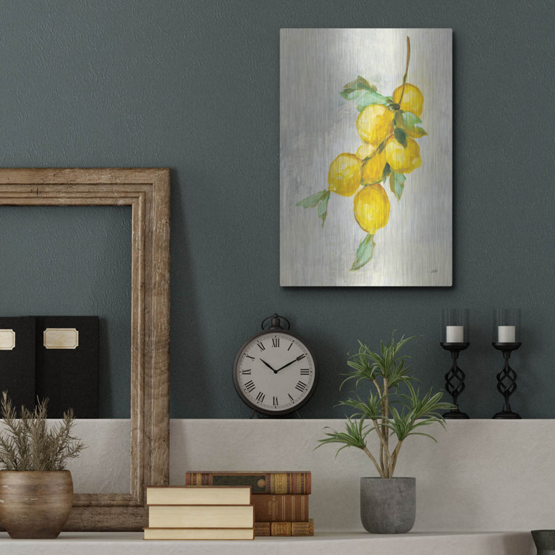 Art mural en métal Zest 2 pi par Julia Purinton, 16 po x 24 po, H 16 po x l 12 po