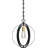 1-Light Indoor Black/Antique Gold Contemporary Inspired Single Pendant-308830780