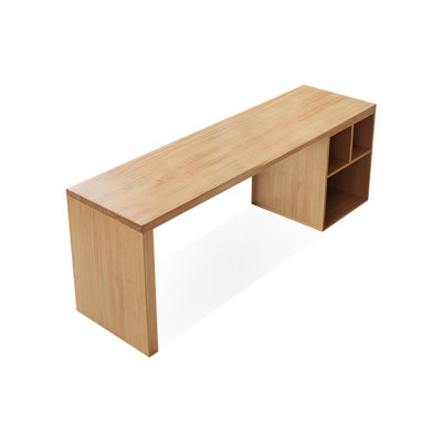 Bureau rectangulaire en bois massif Burlywood