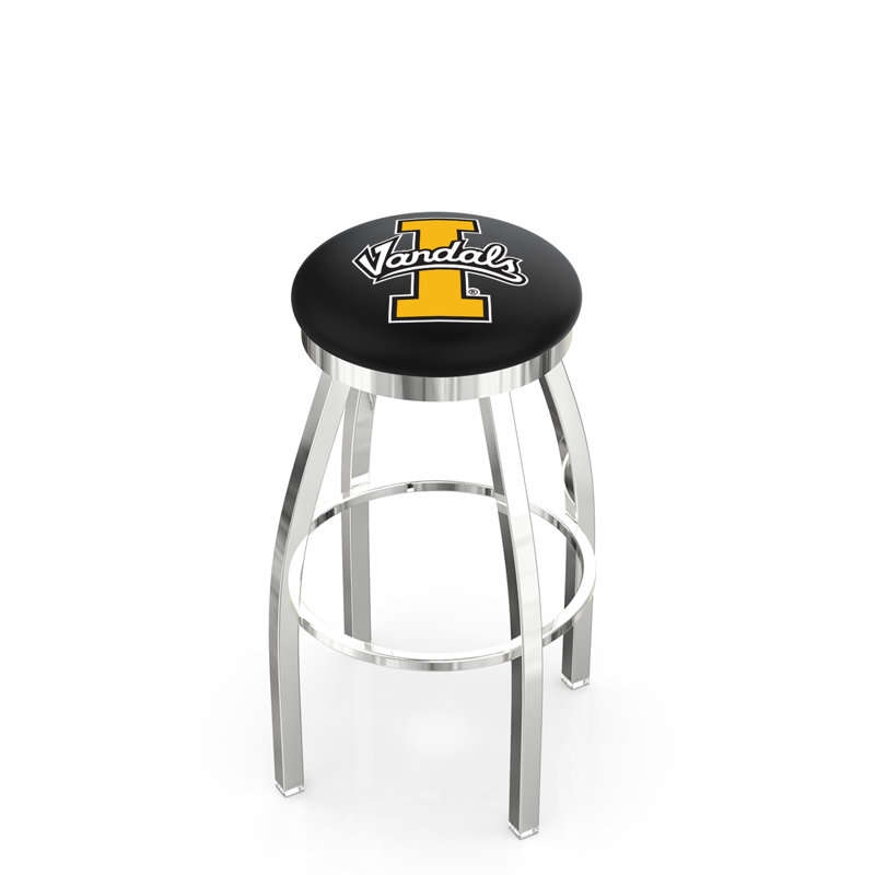 NCAA 36" Swivel Bar Stool, Idaho, Chrome